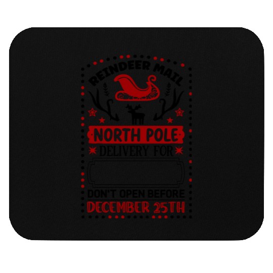 Reindeer Mail North Pole Delivery Mouse Pads