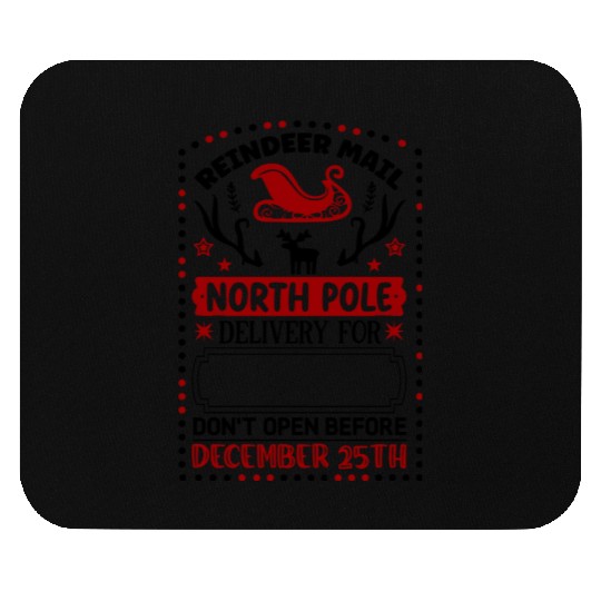 Reindeer Mail North Pole Delivery Mouse Pads