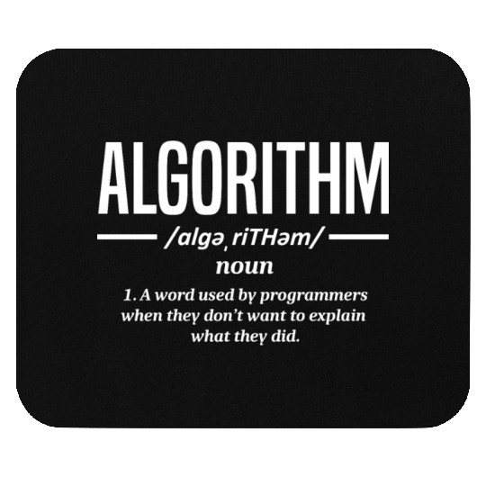 Algorithm Programmer, Coding, Coder Mouse Pads
