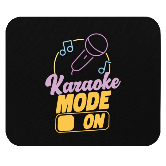Karaoke Singer 80s Retro Karaoke Mouse Pads