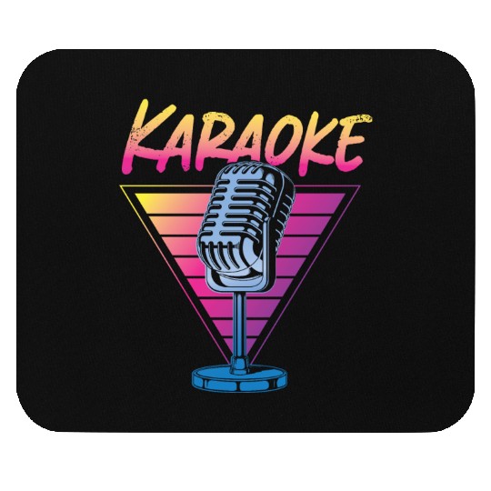 Karaoke Singer Retro 80s 90s Mouse Pads