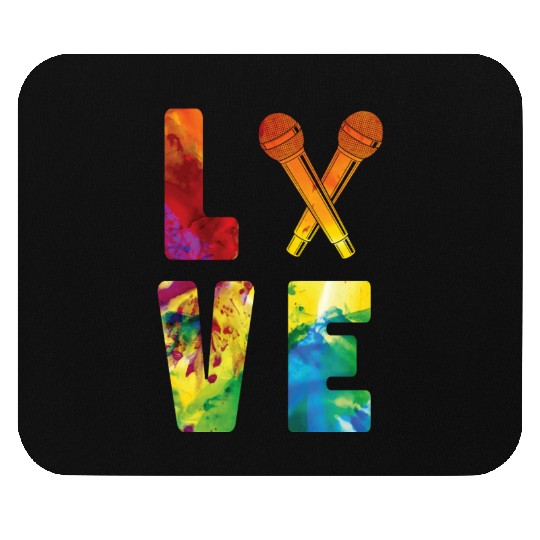 Karaoke Singer Microphone Vocalist Mouse Pads