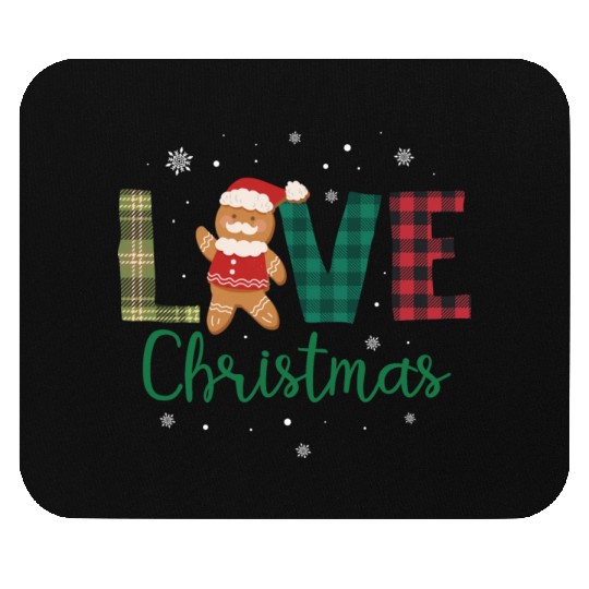 Gingerbread Santa Christmas Lover Mouse Pads