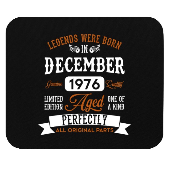 December 1976 Legends Birthday Gift Mouse Pads