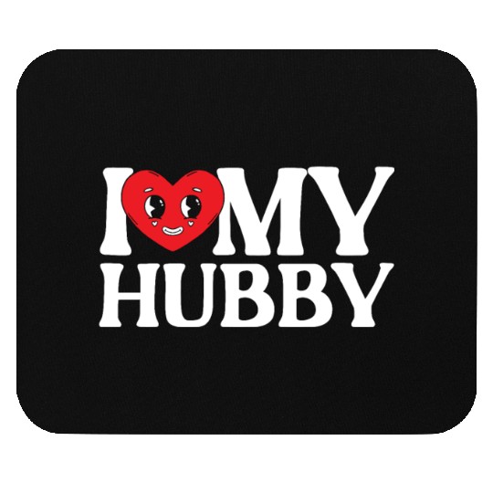 I Love My Hubby Valentines Day Marriage Cupid Love Mouse Pads