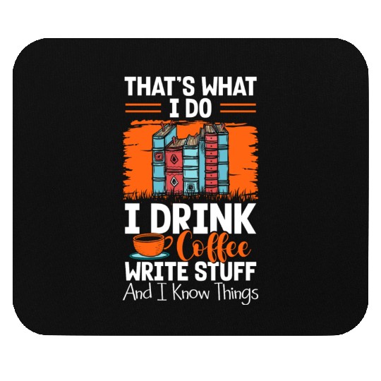 Author Books Journalist Thriller Mouse Pads