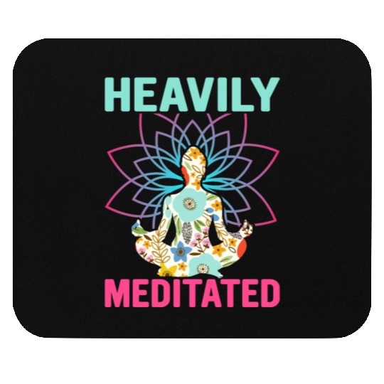 Heavily Meditated Yoga Class Teacher Mouse Pads