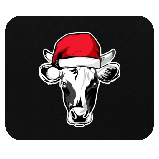 Christmas Animals Cattle Xmas Farmer Mouse Pads
