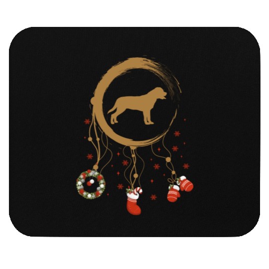 dog dreamcatcher Christmas Labrador Mouse Pads