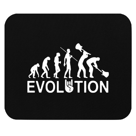 Evolution Of Guitar Man Mouse Pads