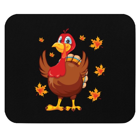 turkey body costume Thanksgiving Day fall autumn Mouse Pads