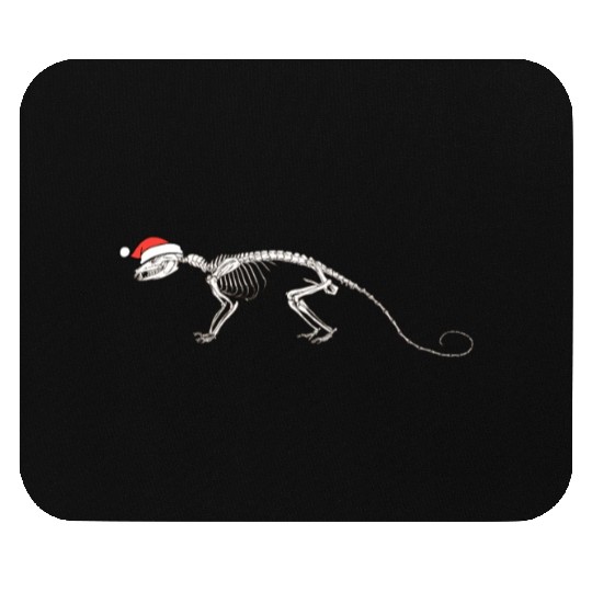 Opossum Christmas, Opossum Skeleton Mouse Pads