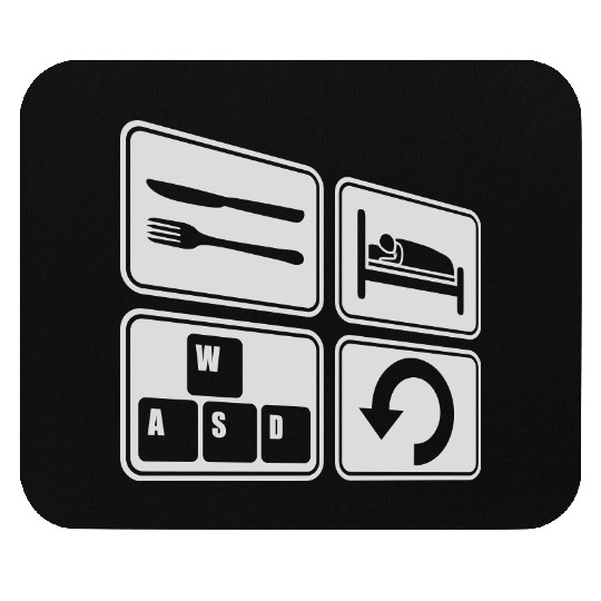 computer gaming daily repeat Mouse Pads