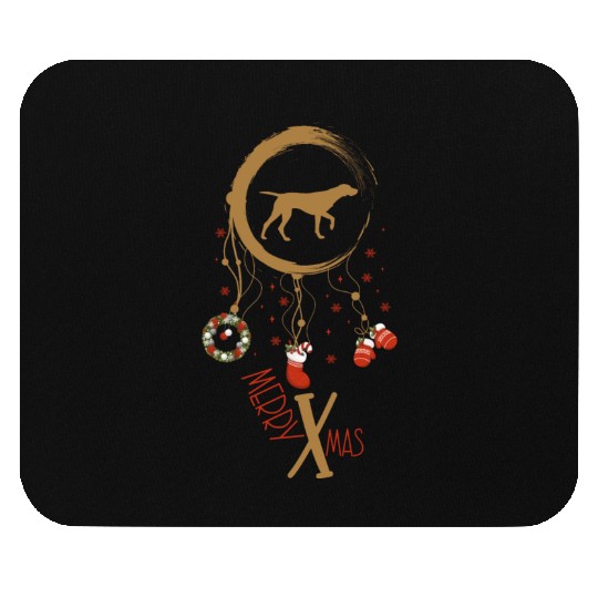 dog dreamcatcher Christmas Pointer Mouse Pads