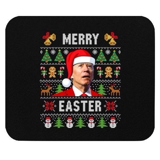 Funny Joe Biden Happy Easter Ugly Christmas Mouse Pads