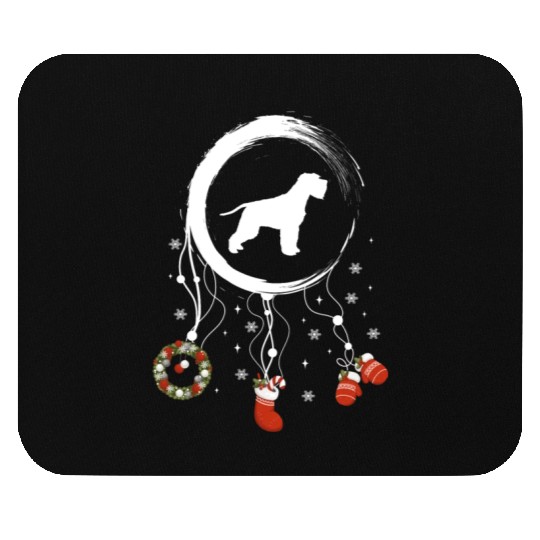 dog dreamcatcher Christmas Schnauzer Mouse Pads