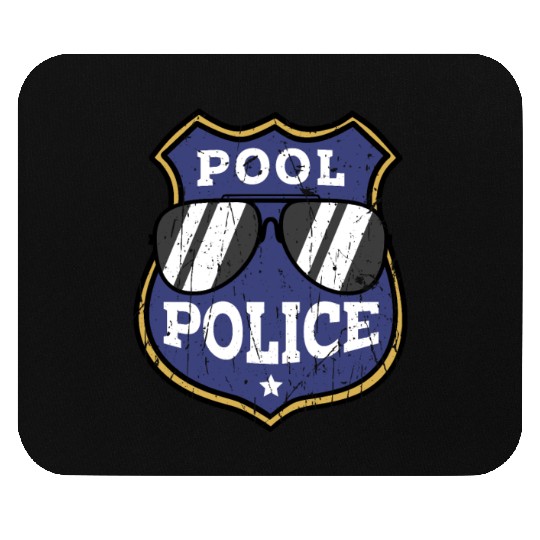 Pool Police - pool lifeguard Mouse Pads