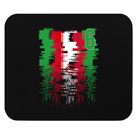 Iran Soccer team Jerseys Iran team 2022 number 6 Mouse Pads