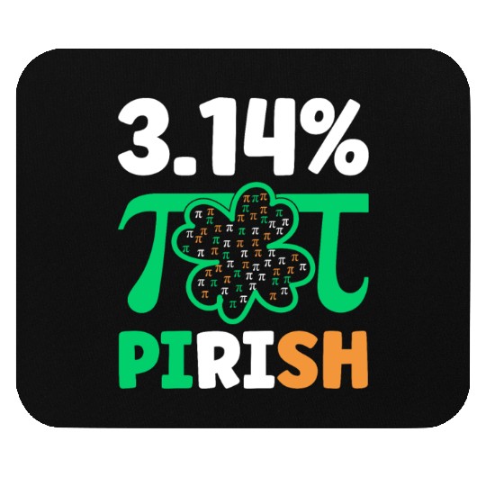 3.14% PIrish Funny St. Patricks Math Geek Pi Day Mouse Pads