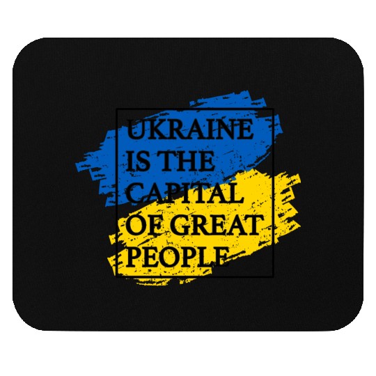 Ukraine is the capital of great people Flag Box Mouse Pads