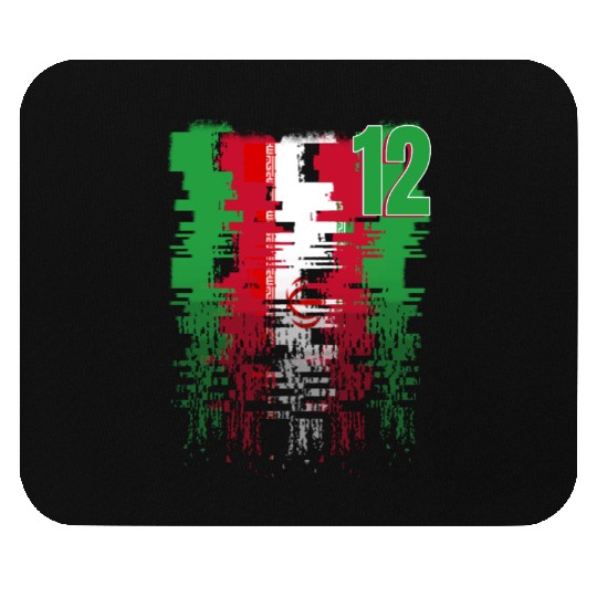 Iran Soccer team Jerseys Iran team 2022 number 12 Mouse Pads