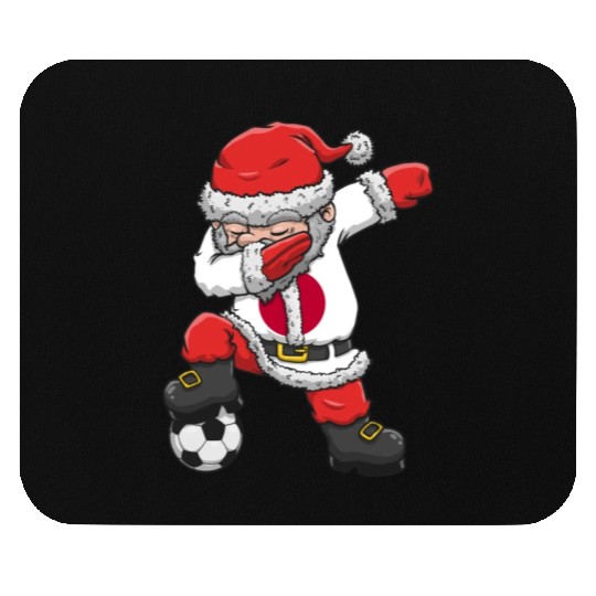 Soccer Boy Dabbing Santa Christmas Jersey Japan Mouse Pads