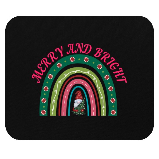 Merry and bright Christmas Mouse Pads