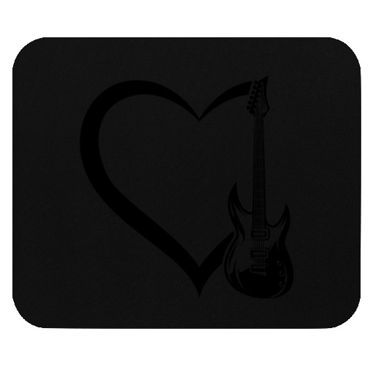 Bass Guitar Player Guitar Heart Guitar Player Bass Mouse Pads
