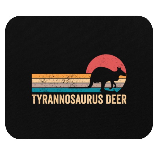 Funny Kangaroo Tyrannosaurus Deer Retro Mouse Pads