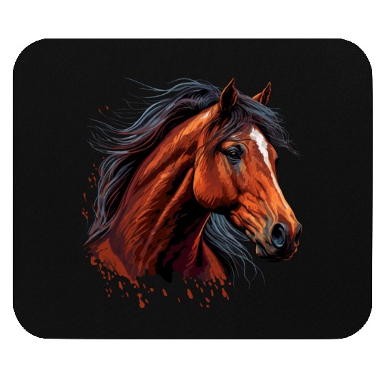 Horse Face Mouse Pads