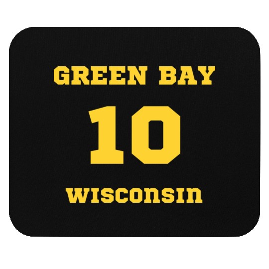 GREEN BAY WISCONSIN vintage distressed football Mouse Pads