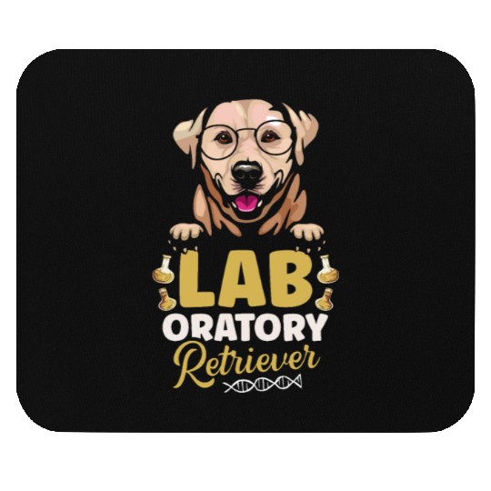 Laboratory Retriever Science Biology Teacher Dog Mouse Pads