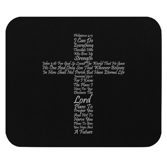 Christian Religious Faith Cross Of Inspiration Mouse Pads