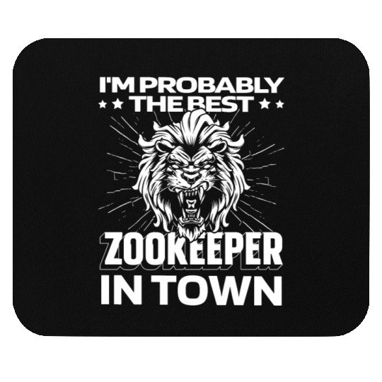 Zookeeper Lion Mouse Pads