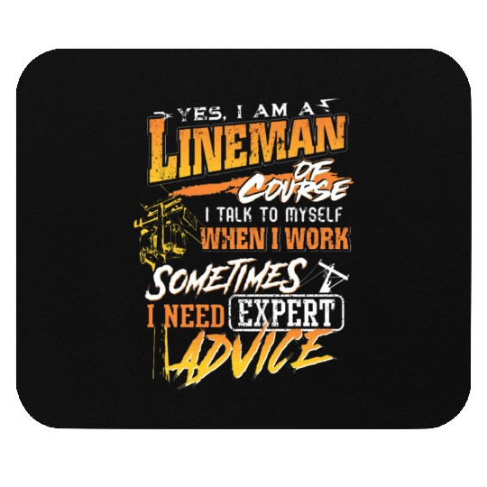 Lineman Gift for Lineman Father on Father Day Mouse Pads