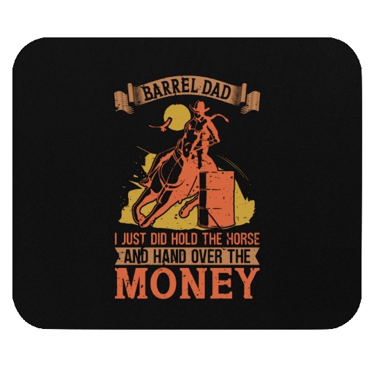 Horse Racing Barrel Dad I Just Country Horse Racer Mouse Pads