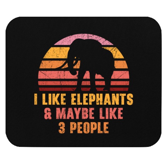 I Like Elephants And Maybe Like 3 People Zookeeper Mouse Pads