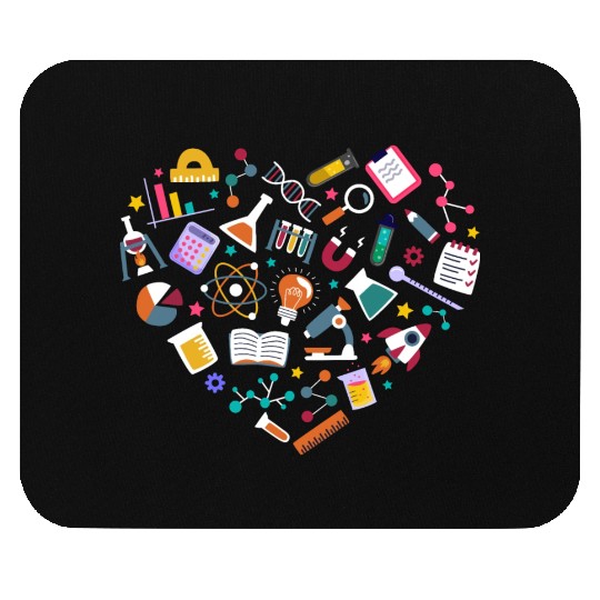 Cute Science Heart Chemistry Biology Physics Mouse Pads