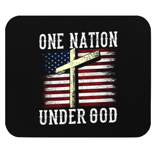 One Nation Under God America US USA American Mouse Pads