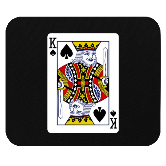 King Of Spades Playing Card Mouse Pads