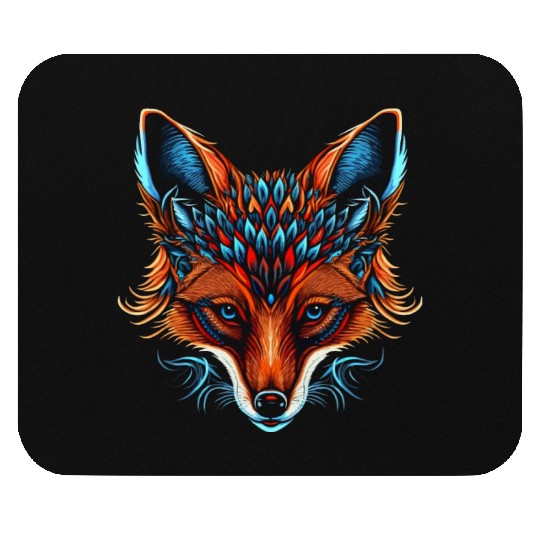 Tribal Fox Mouse Pads