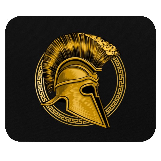 Gold Gladiator Sparta Greek Gym Workout Mouse Pads
