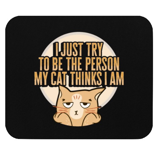 Cat Meme Design for a Cat Lady or Cat Mom Mouse Pads