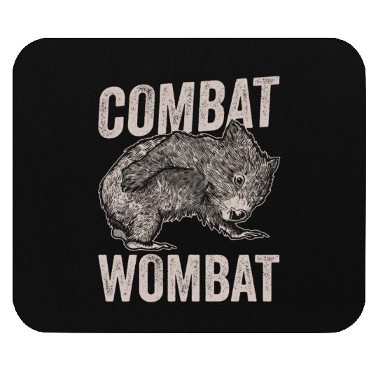 Combat Wombat For A Wombats Lover Mouse Pads