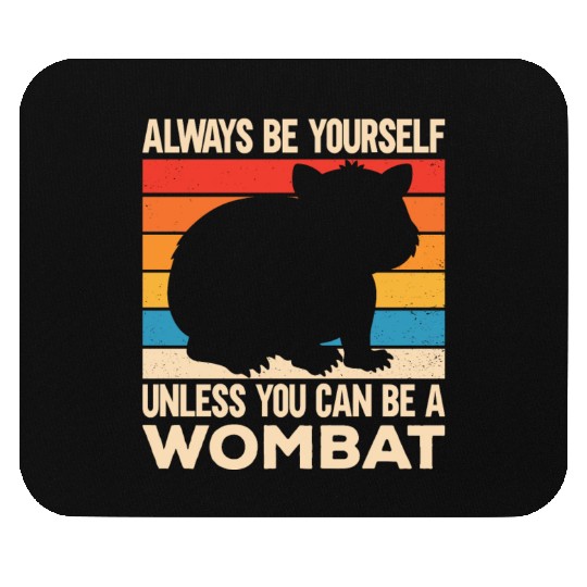 Native Australian Animal Lovers Cute Wombat Mouse Pads
