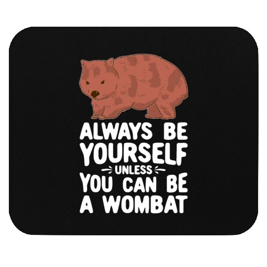 Native Australian Animal Lovers Cute Wombat Mouse Pads