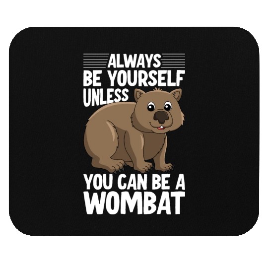 Native Australian Animal Lovers Cute Wombat Mouse Pads