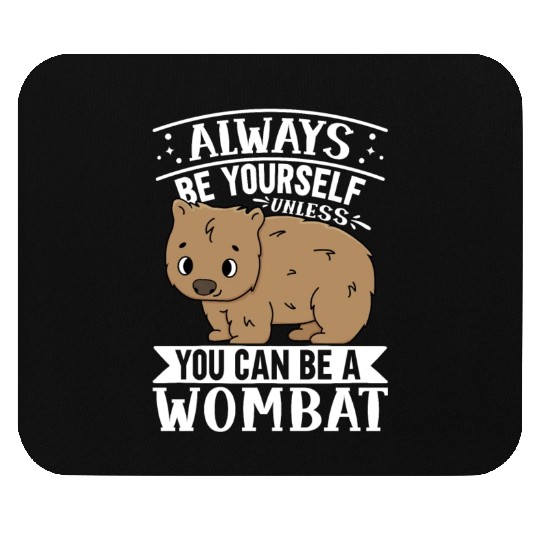 Native Australian Animal Lovers Cute Wombat Mouse Pads