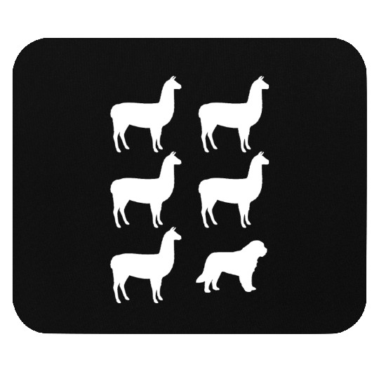 Llama Llama Llama Saint Bernard Mouse Pads