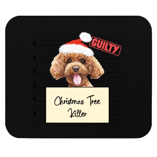 poodle christmas funny prison Mouse Pads